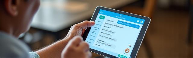 Senior Singapore resident practising ChatGPT on a tablet during a workshop